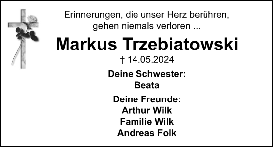 Anzeige von Markus Trzebiatowski von OM-Medien