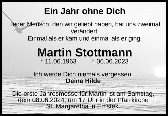 Anzeige von Martin Stottmann von OM-Medien