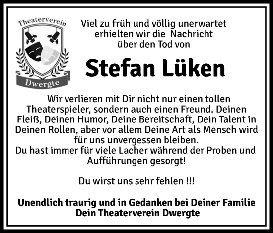 Anzeige von Stefan Lüken von OM-Medien