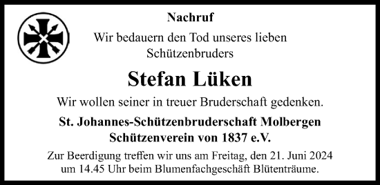 Anzeige von Stefan Lüken von OM-Medien