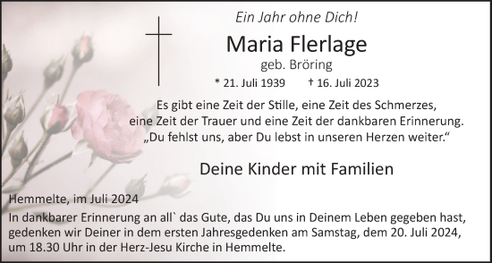 Anzeige von Maria Flerlage von OM-Medien