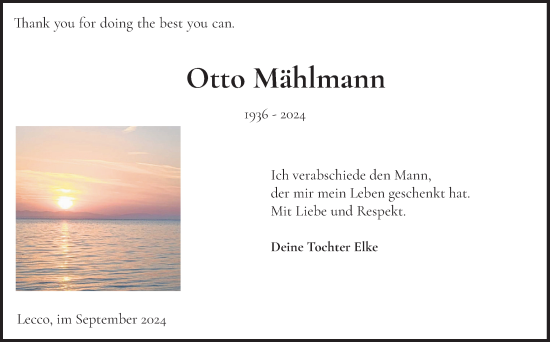 Anzeige von Otto Mählmann von OM-Medien