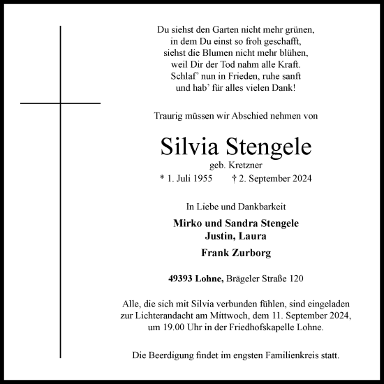 Anzeige von Silvia Stengele von OM-Medien